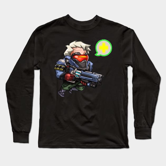 soldier 76 Long Sleeve T-Shirt by mprokolo corgi